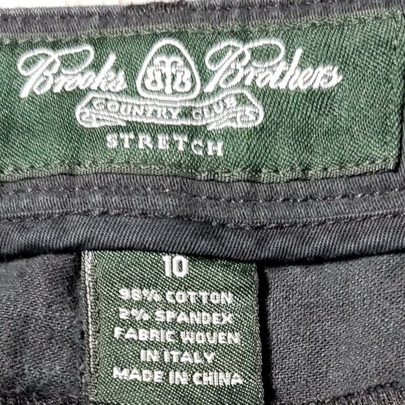 (3/$35) Brooks Brothers Stretch Cropped Grey Pants - Picture 6 of 12